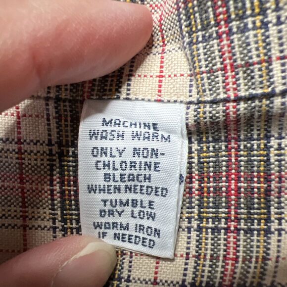 Polo Ralph Lauren Button Up Shirt Mens Medium Plaid Pony Logo - Picture 7 of 10